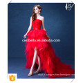 Robe De Soiree 2016 Red Lace Robes de soirée Bride Banquet Elegant Floor-length Party Robe de bal